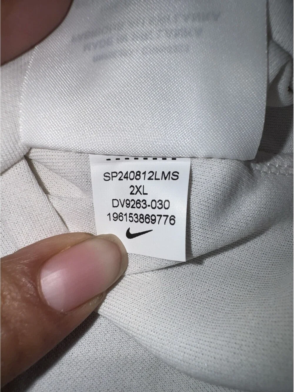 Nike Dri-Fit Sportswear UV UPF40+ Run Miler GX Performance White Shirt Men’s 2XL